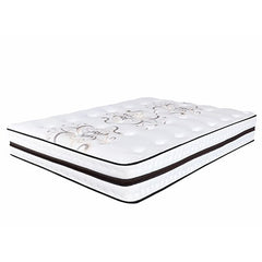 Premium 12.5 Inch medium plush memory foam quilted-top pocketed coil mattress