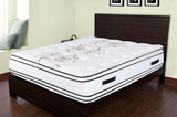 Premium 17.5 Inch plush memory foam knife edge pillow-top double sided pocketed coil mattress
