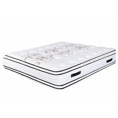 Premium 17.5 Inch plush memory foam knife edge pillow-top double sided pocketed coil mattress
